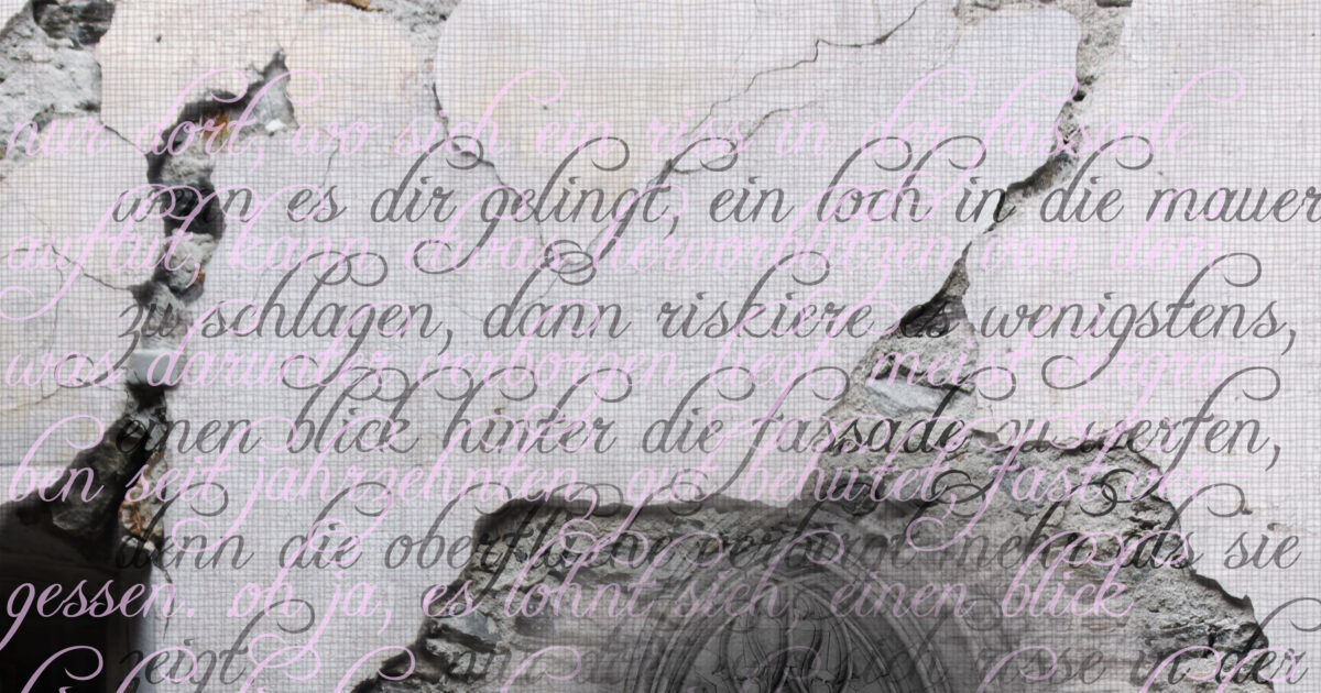 Collage nonnen im fassadenriss 02