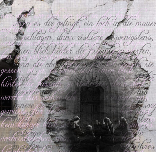 Collage nonnen im fassadenriss 02