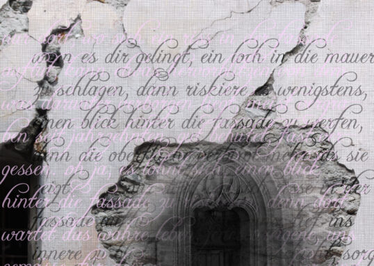 Collage nonnen im fassadenriss 02